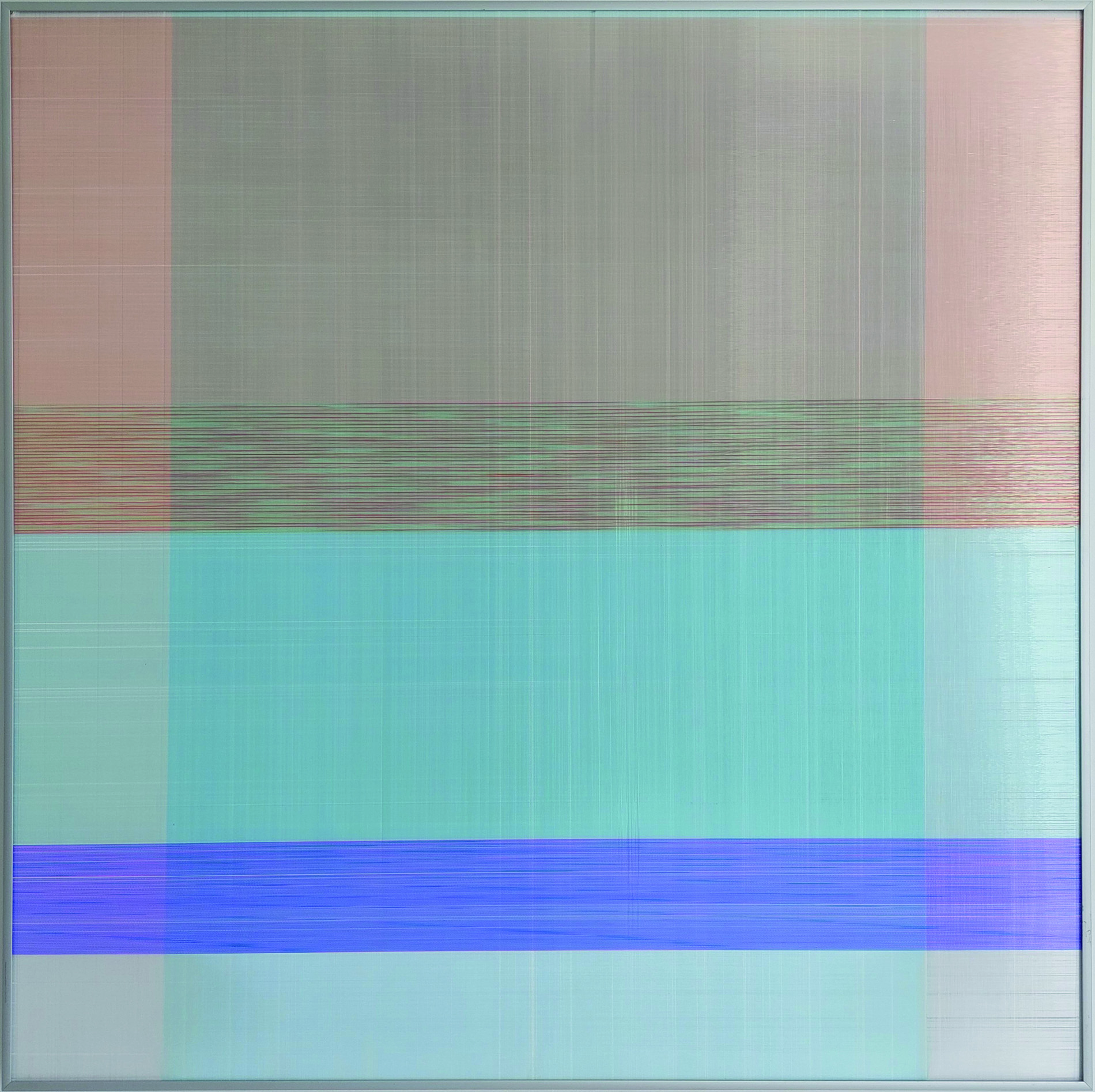 Cascada azul 100 x 100 cm