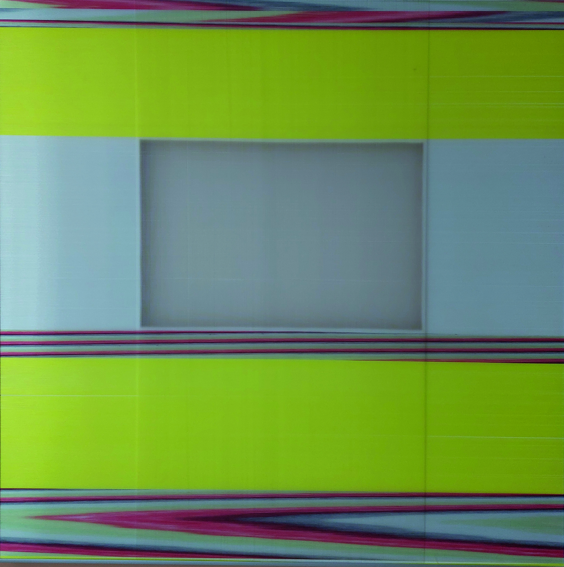 Interferencias en amarillo_120 x 120 cm