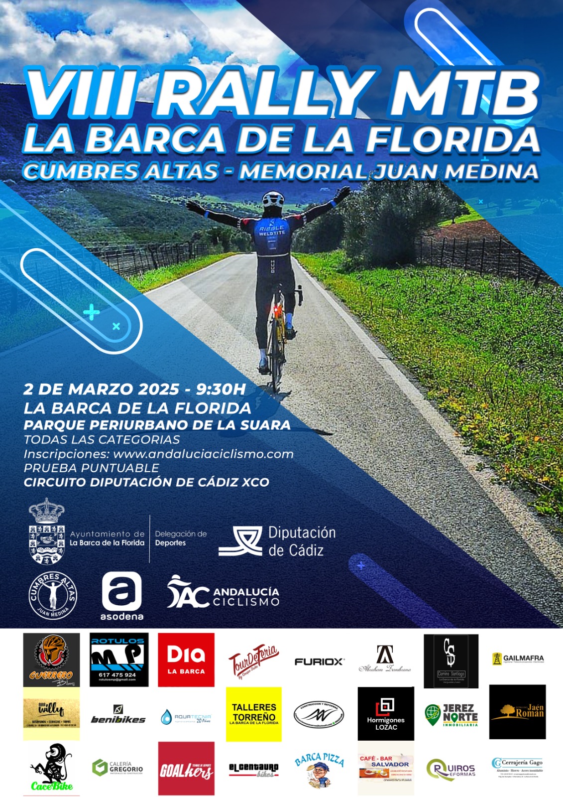 3.- 2 MARZO 2025 - VIII RALLY MTB LA BARCA DE LA FLORIDA