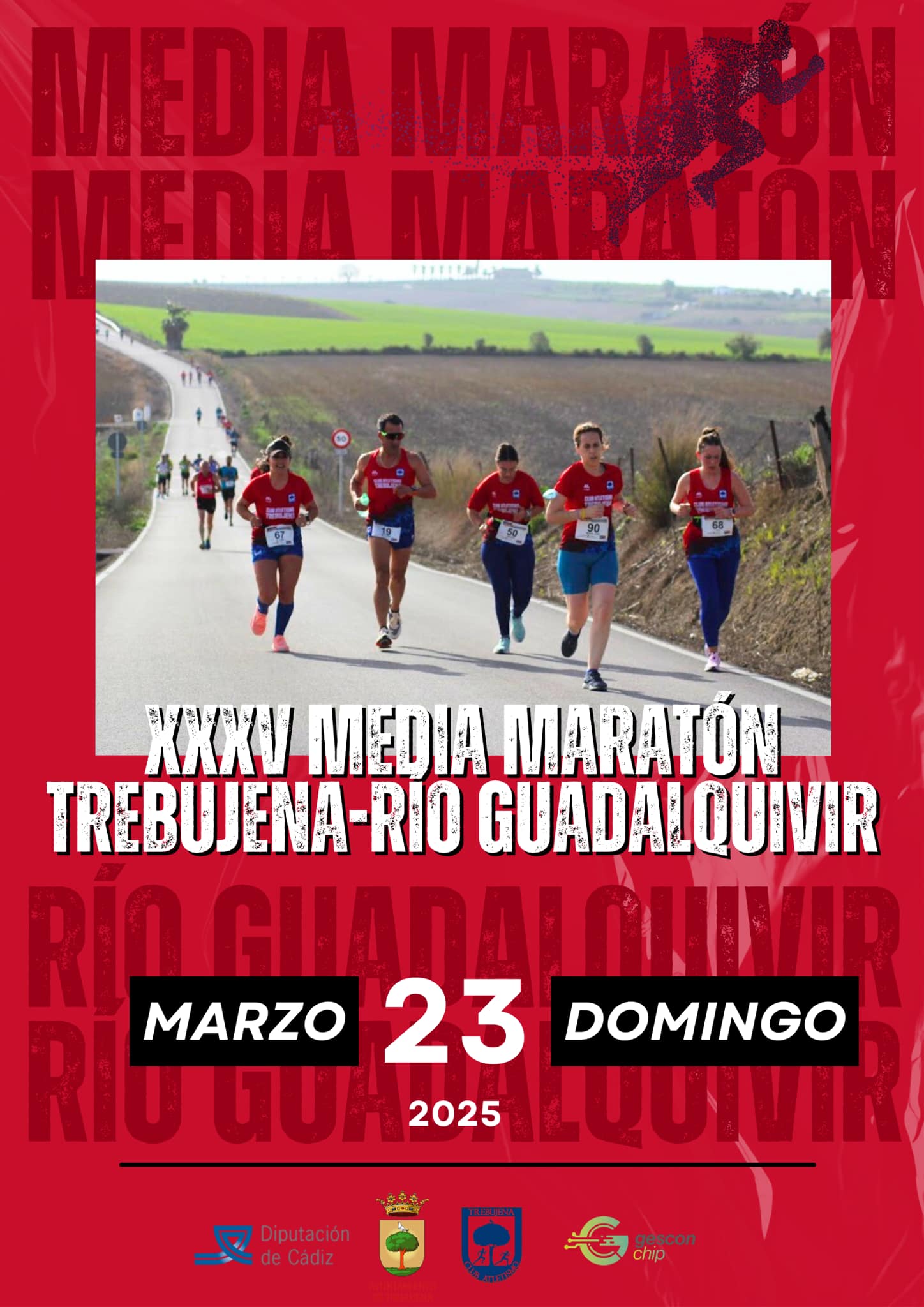 3.- 23 MARZO 2025 - XXXV MEDIA MARATÓN TREBUJENA - RÍO GUADALQUIVIR