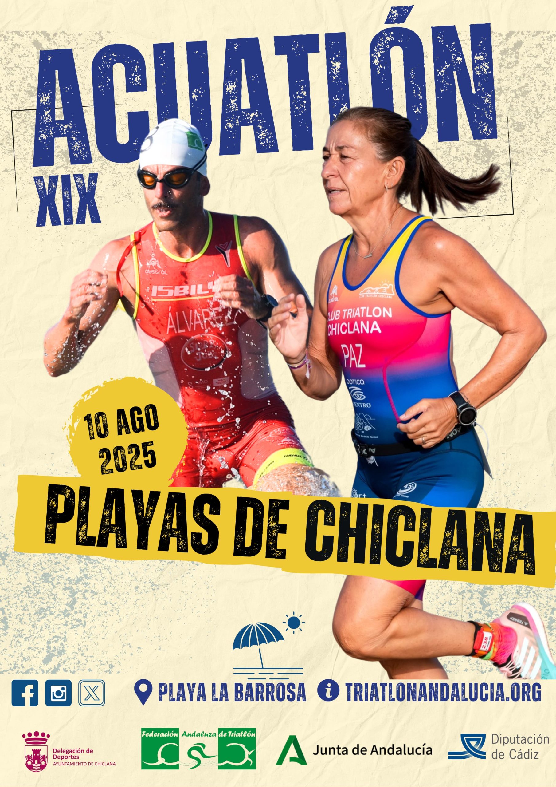 8.- 10 AGOSTO 2025 - XIX ACUATLÓN PLAYAS DE CHICLANA