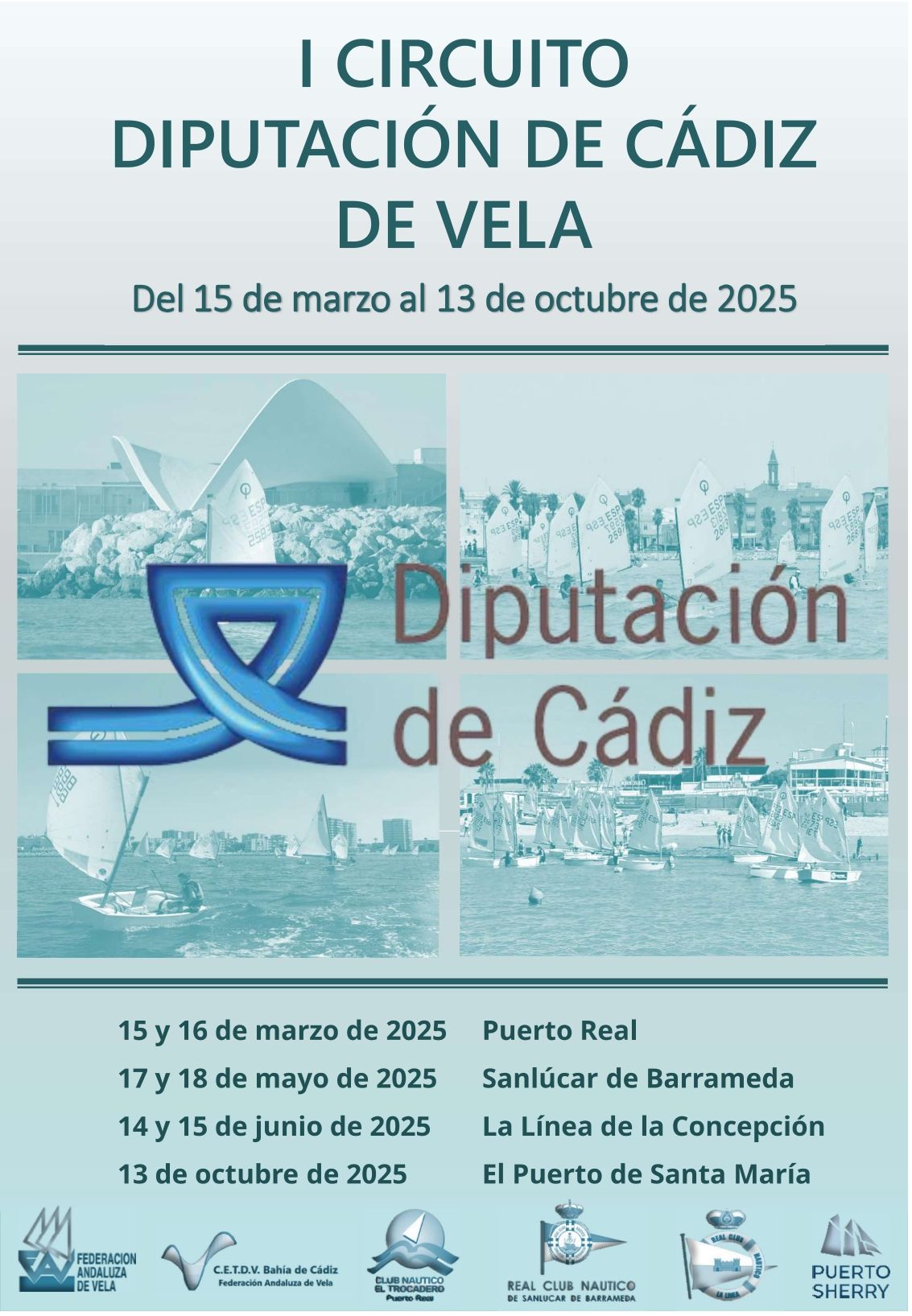 Cartel I Circuito Diputación de Cádiz de Vela