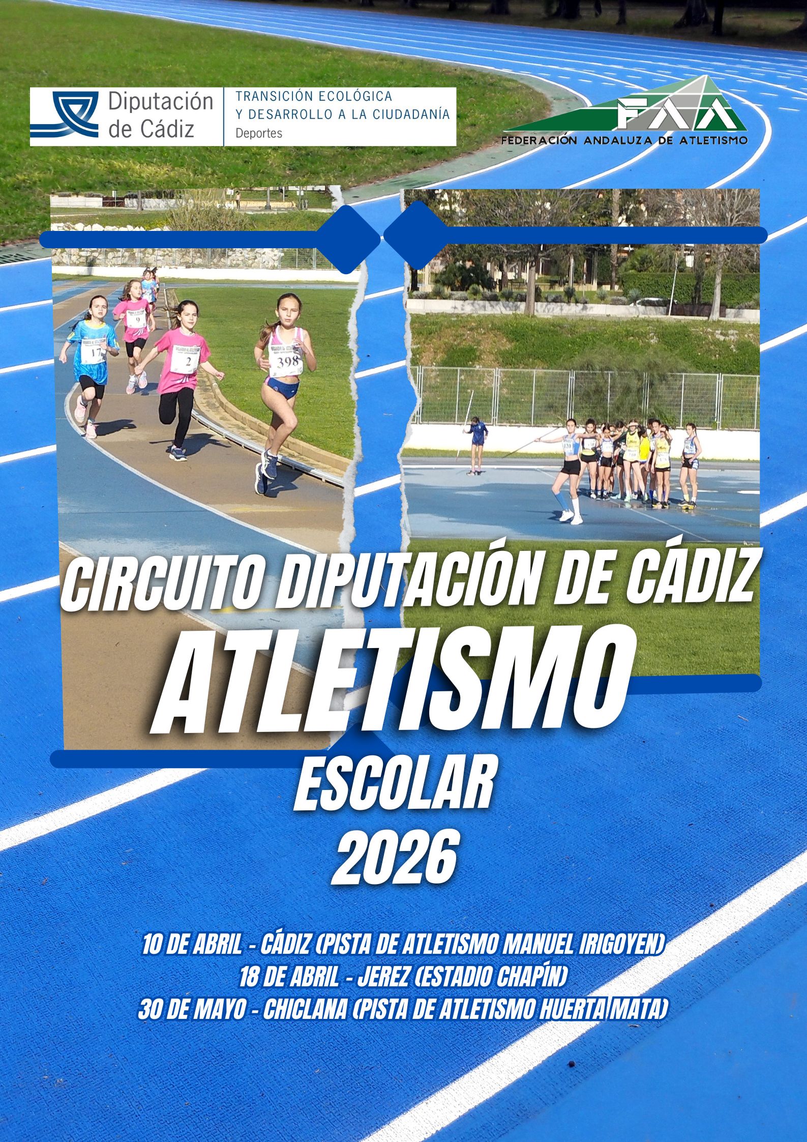 CIRCUITO DIPUTACIÓN DE CÁDIZ DE ATLETISMO ESCOLAR 2026