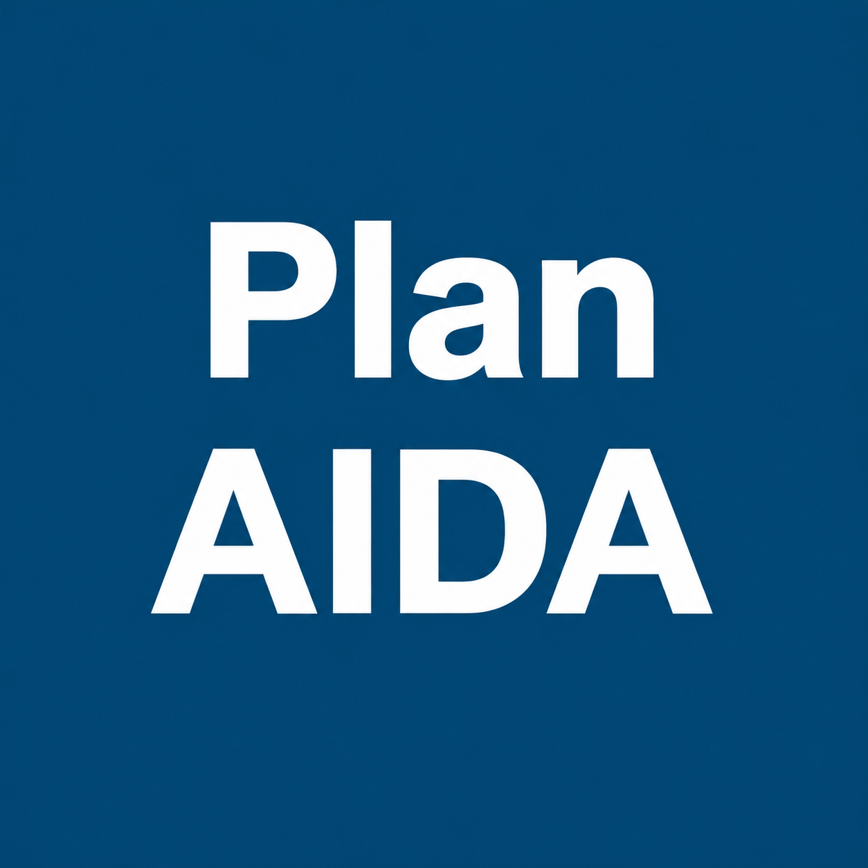LOGO Plan AIDA en azul teal