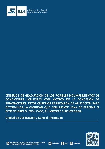 Graduación de Correcciones Financieras Subvenciones