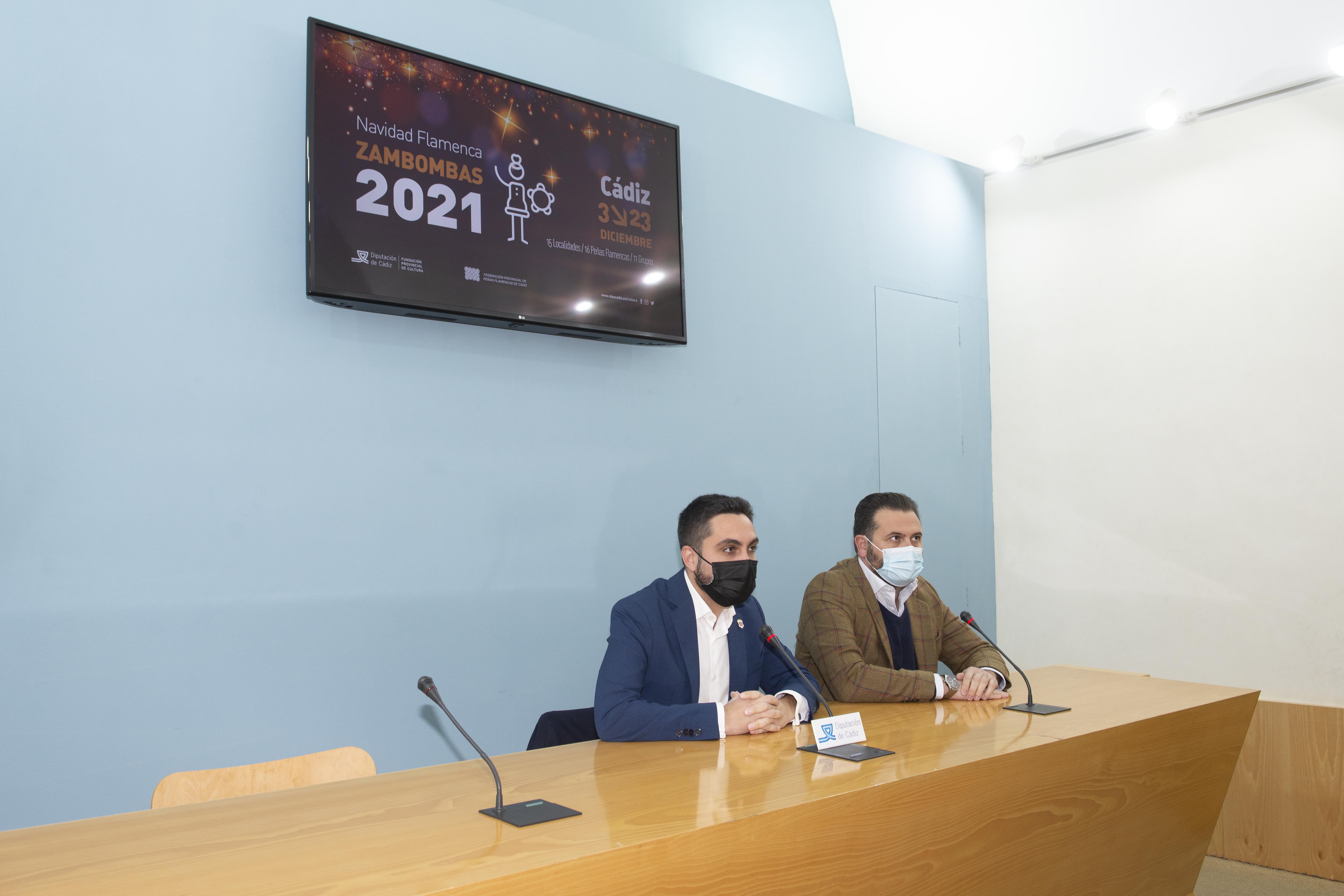 Presentación del programa Zambombas 2021, con Antonio González Mellado y Nicolás Sosa