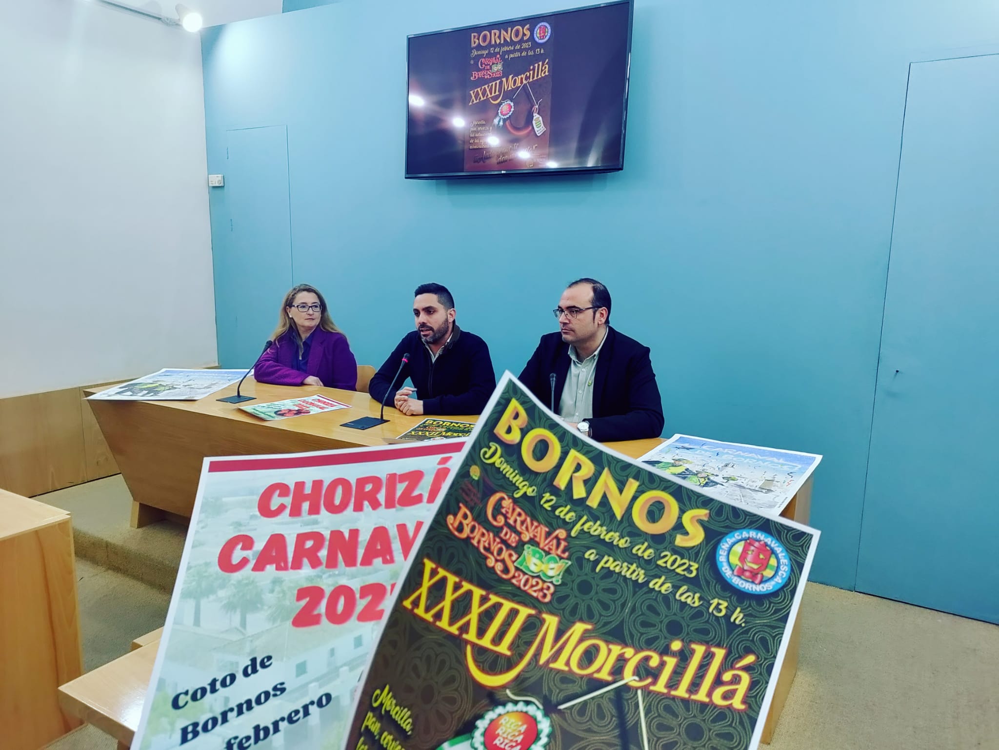 Presentación del Carnaval de Bornos en la Diputación de Cádiz