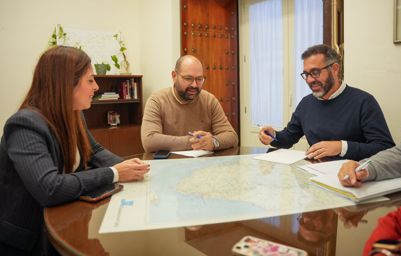 Javier Bello con la alcaldesa de Espera