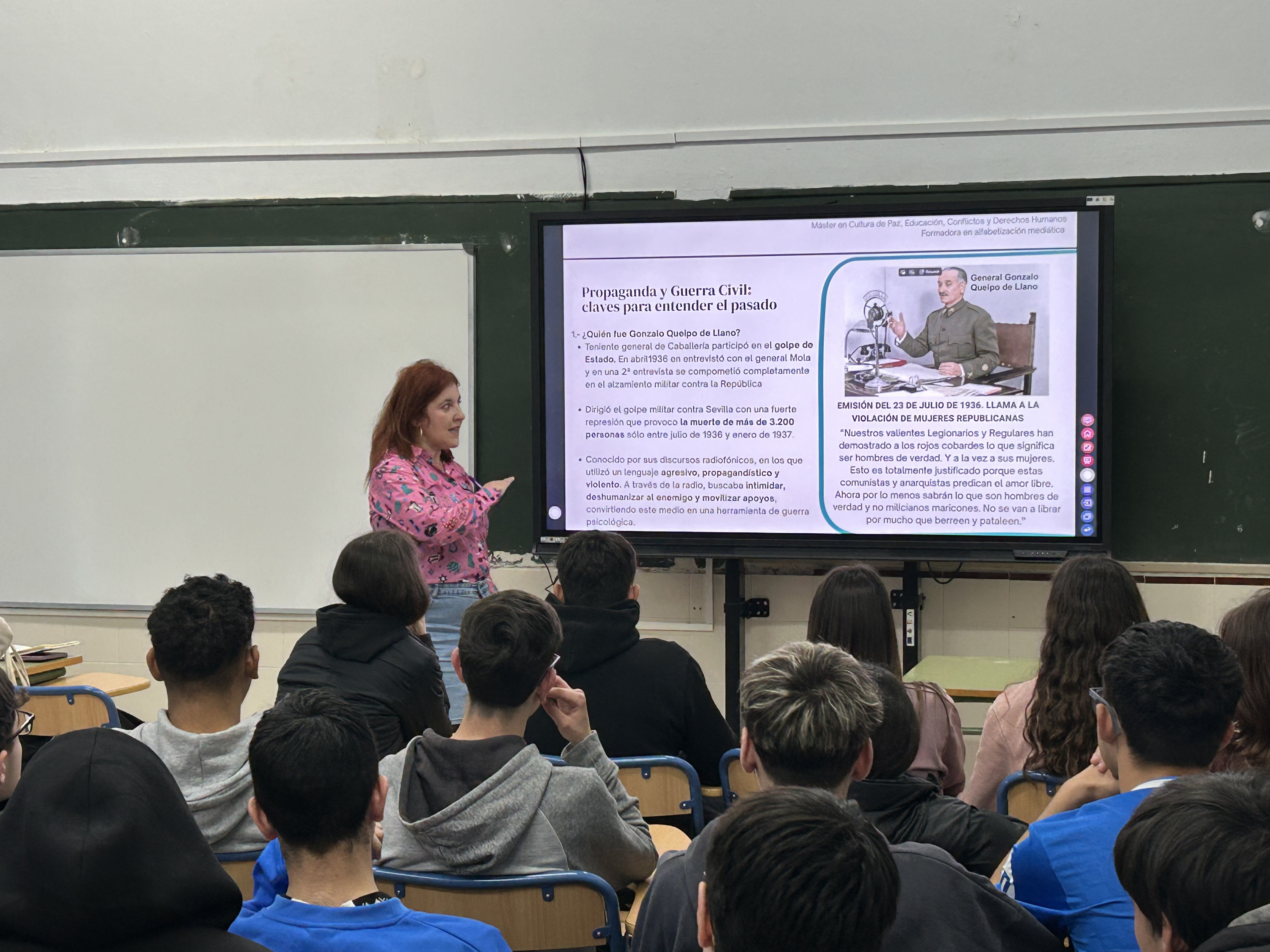Taller del programa de memoria en IES San Severiano