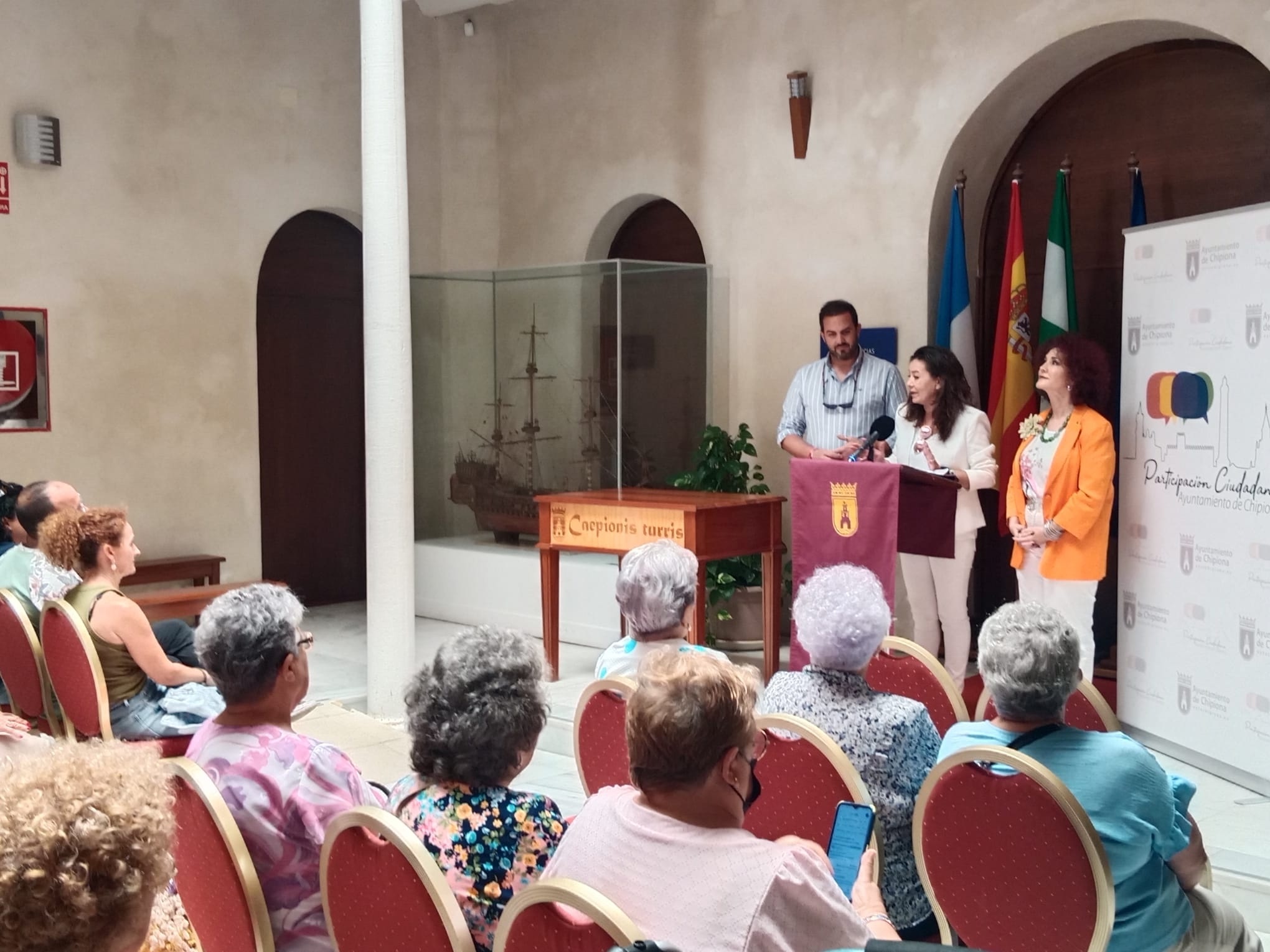 ana moreo en actividad de particpaccion  en Chipiona