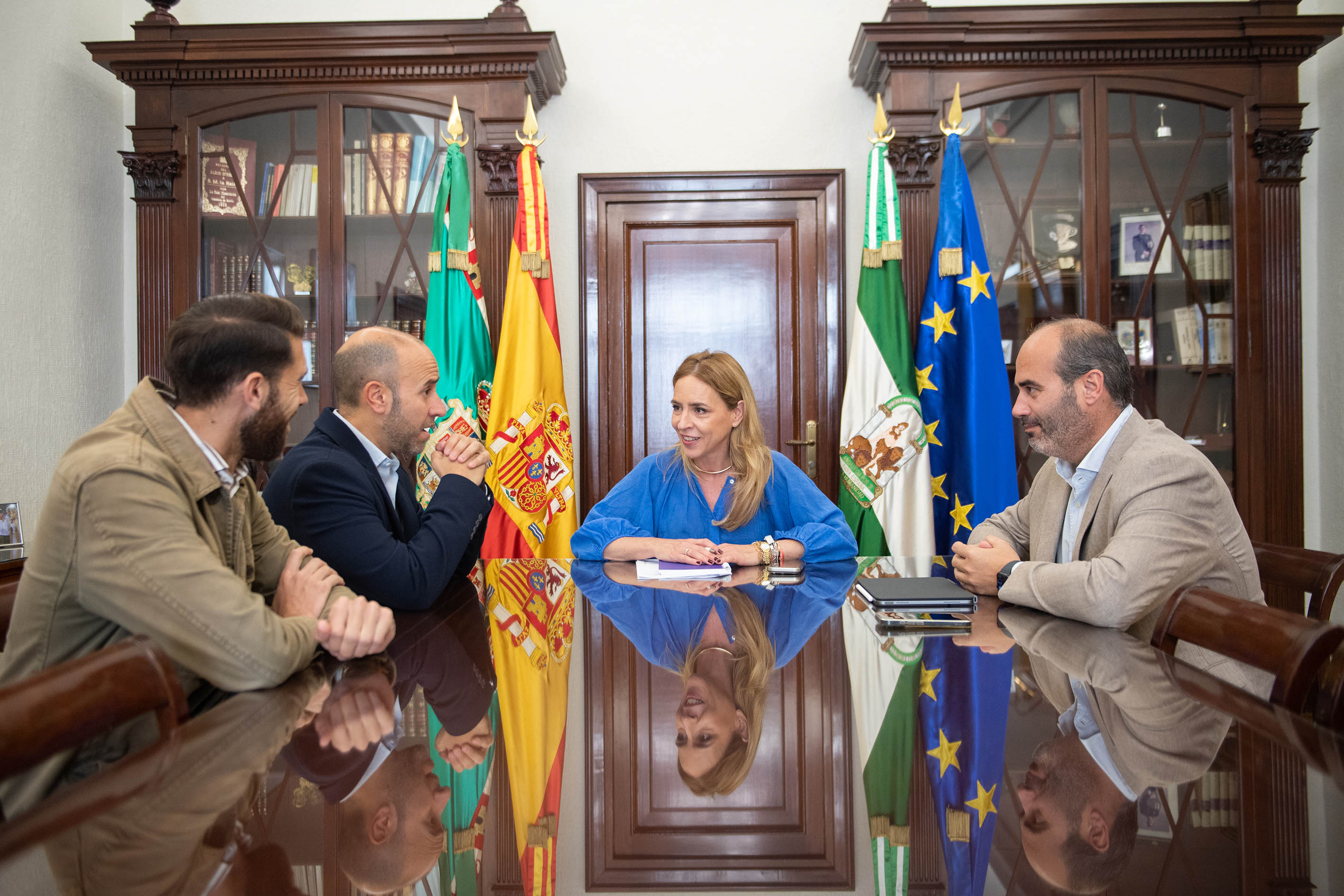 Reunión de la presidenta con el alcalde de Grazalema
