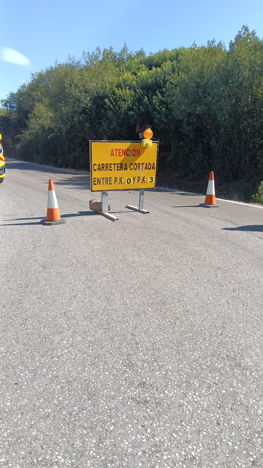 carretera cortada