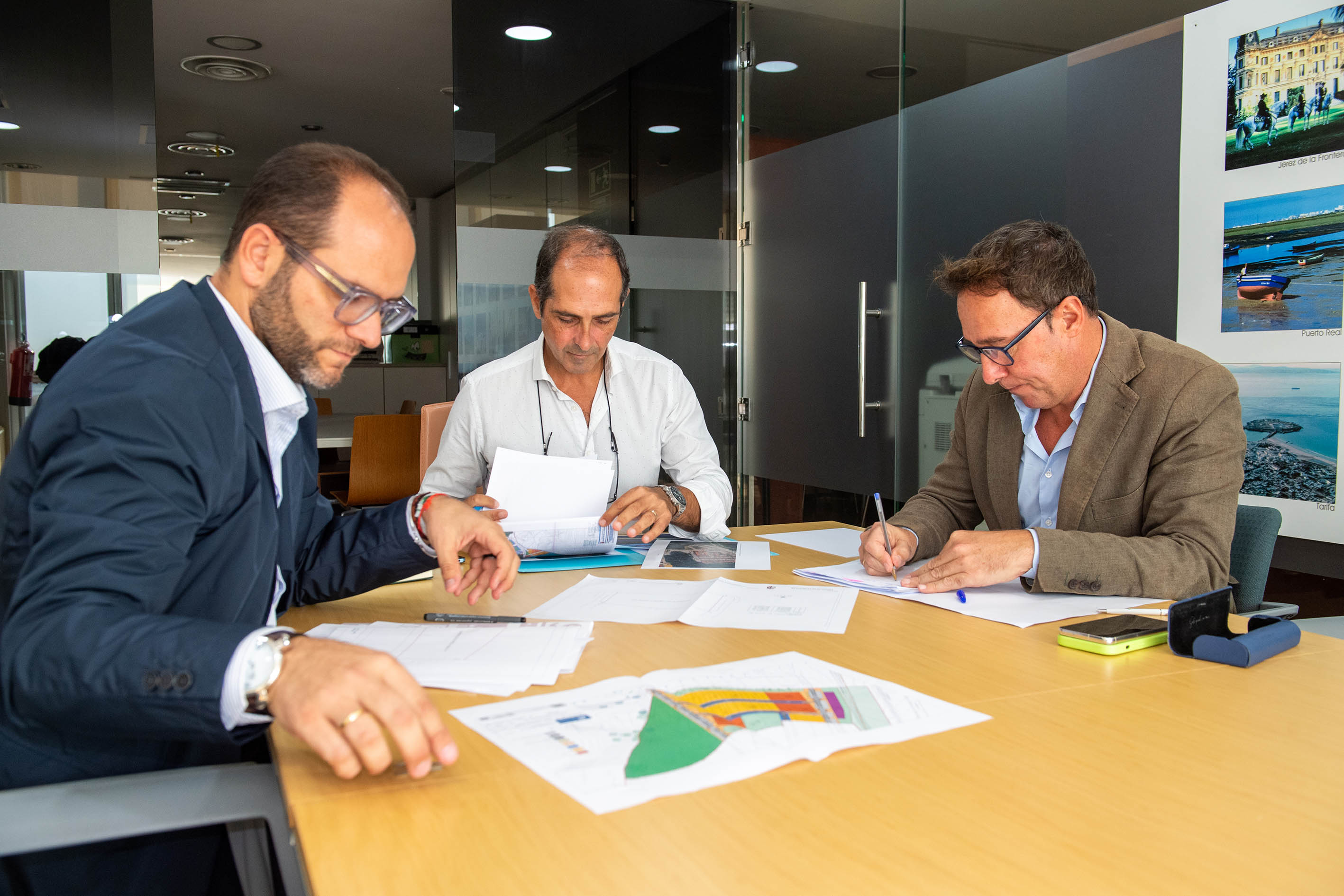 Cossi con el alcalde de Castellar
