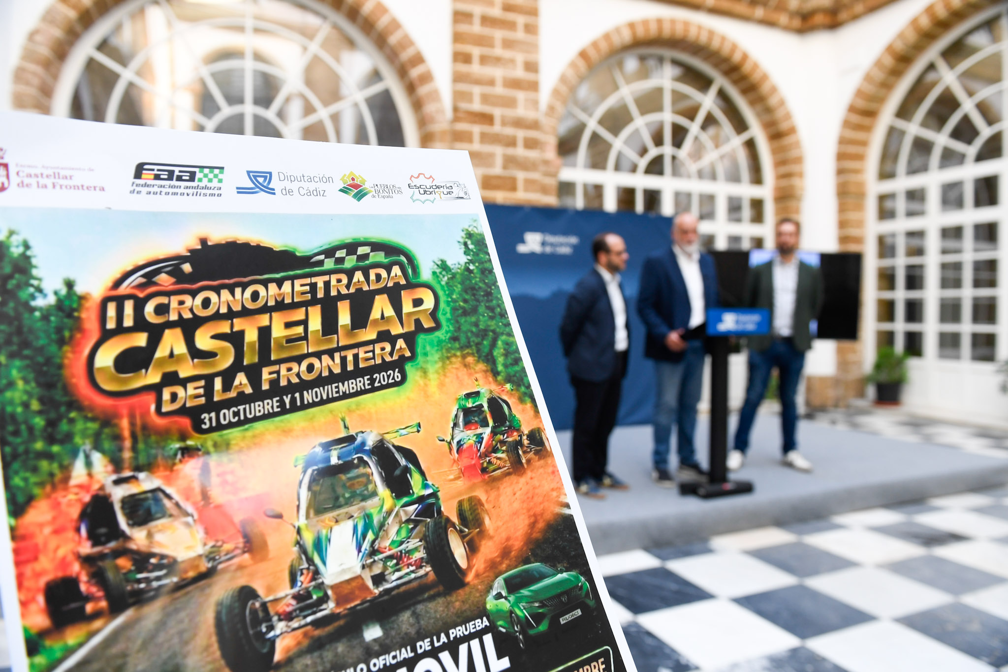 Vaca, Vidal y Mateos en la presentación de la II Cronometrada de Castellar (2)