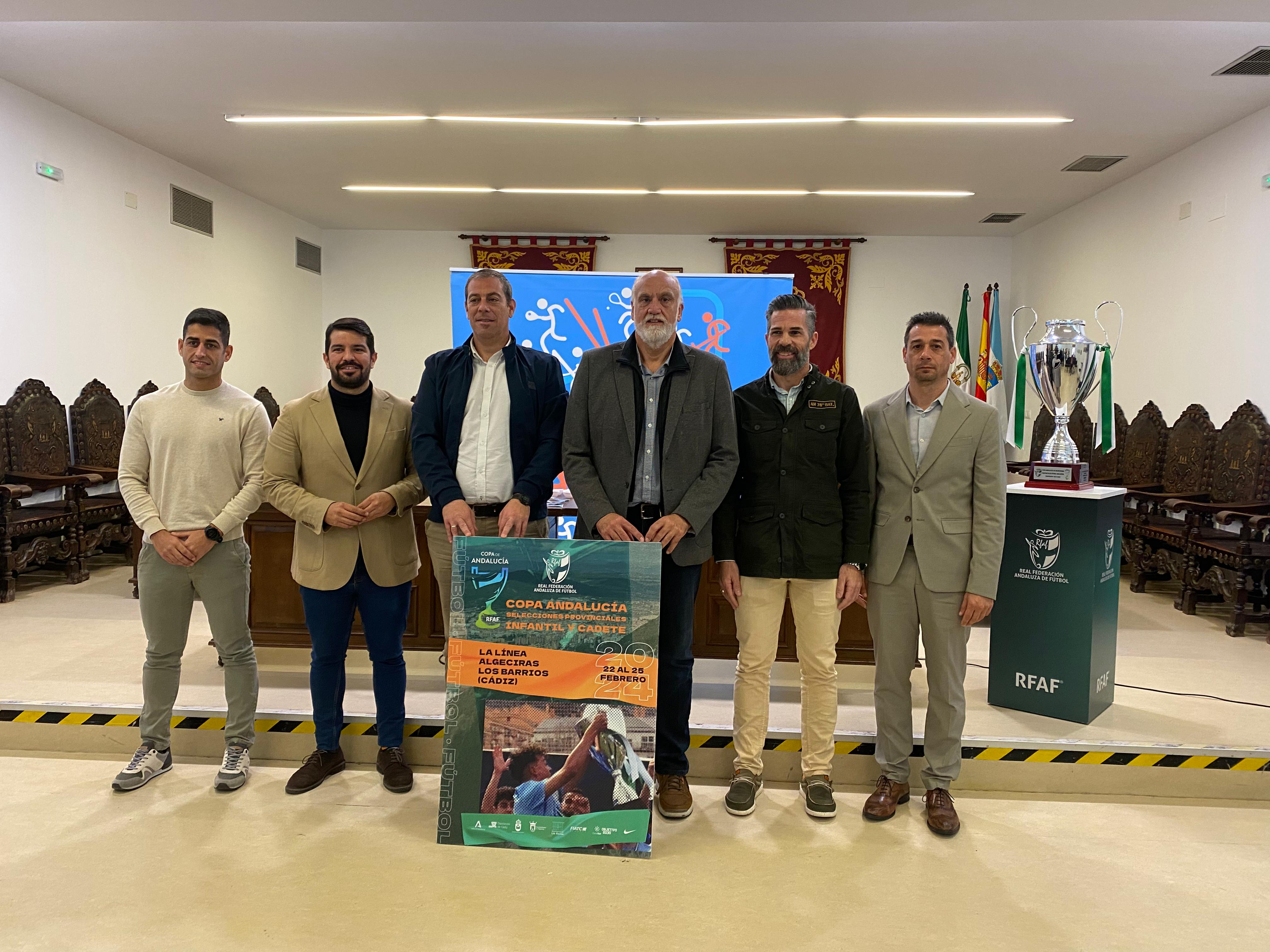 Presentación de la Copa Andalucía de Fútbol infantil y cadete en La Línea