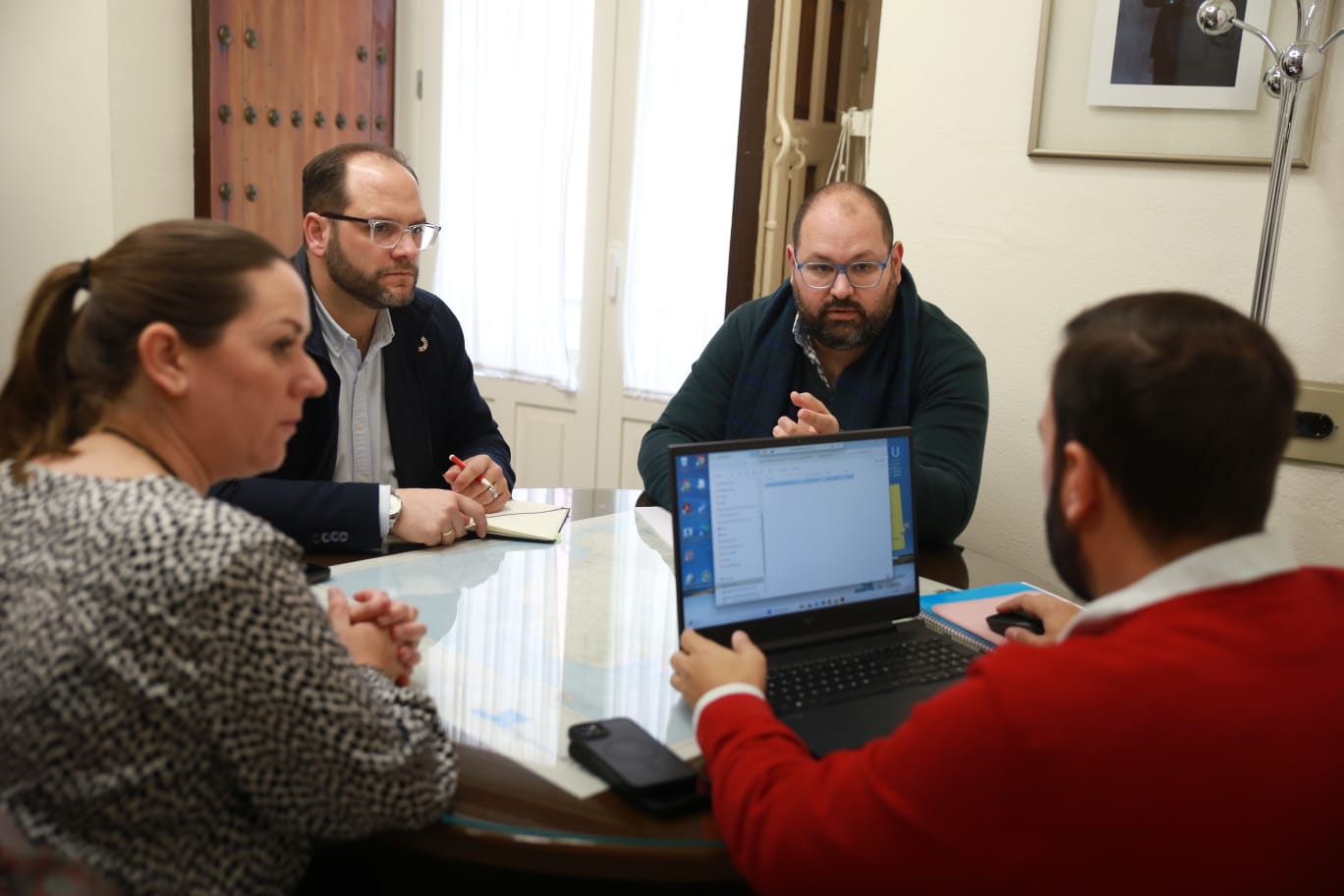 Javier Bello con el alcalde de Castellar