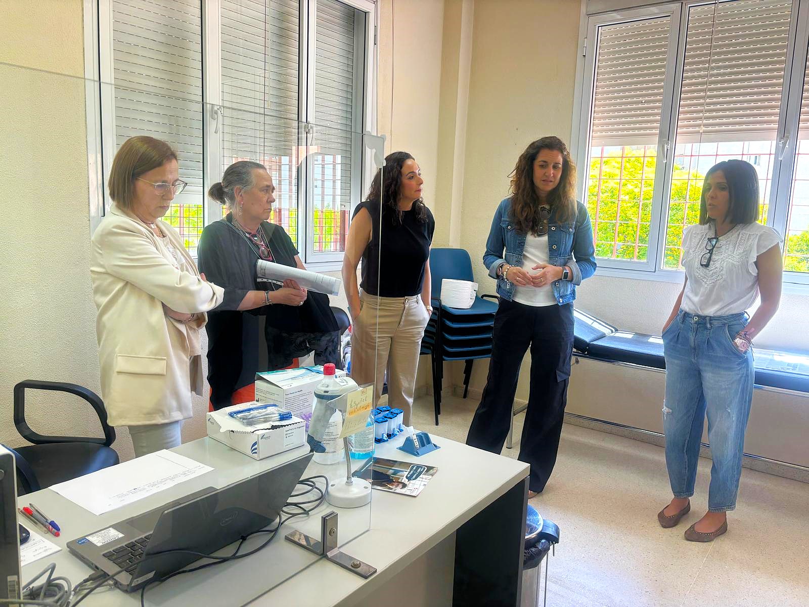 Paula Conesa en el CTA de Algeciras