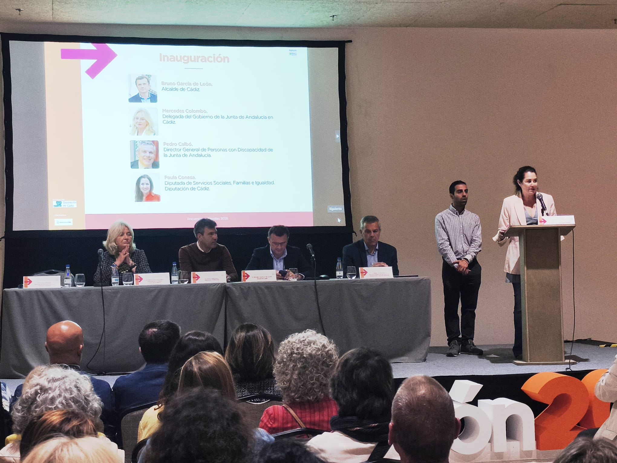 Paula Conesa en el acto de Feproami