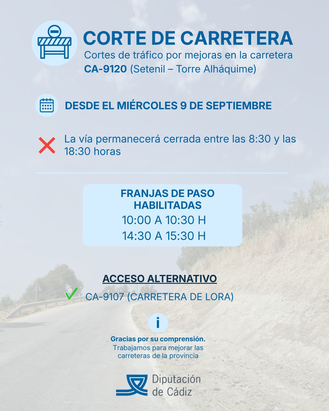cartel corte CA 9120